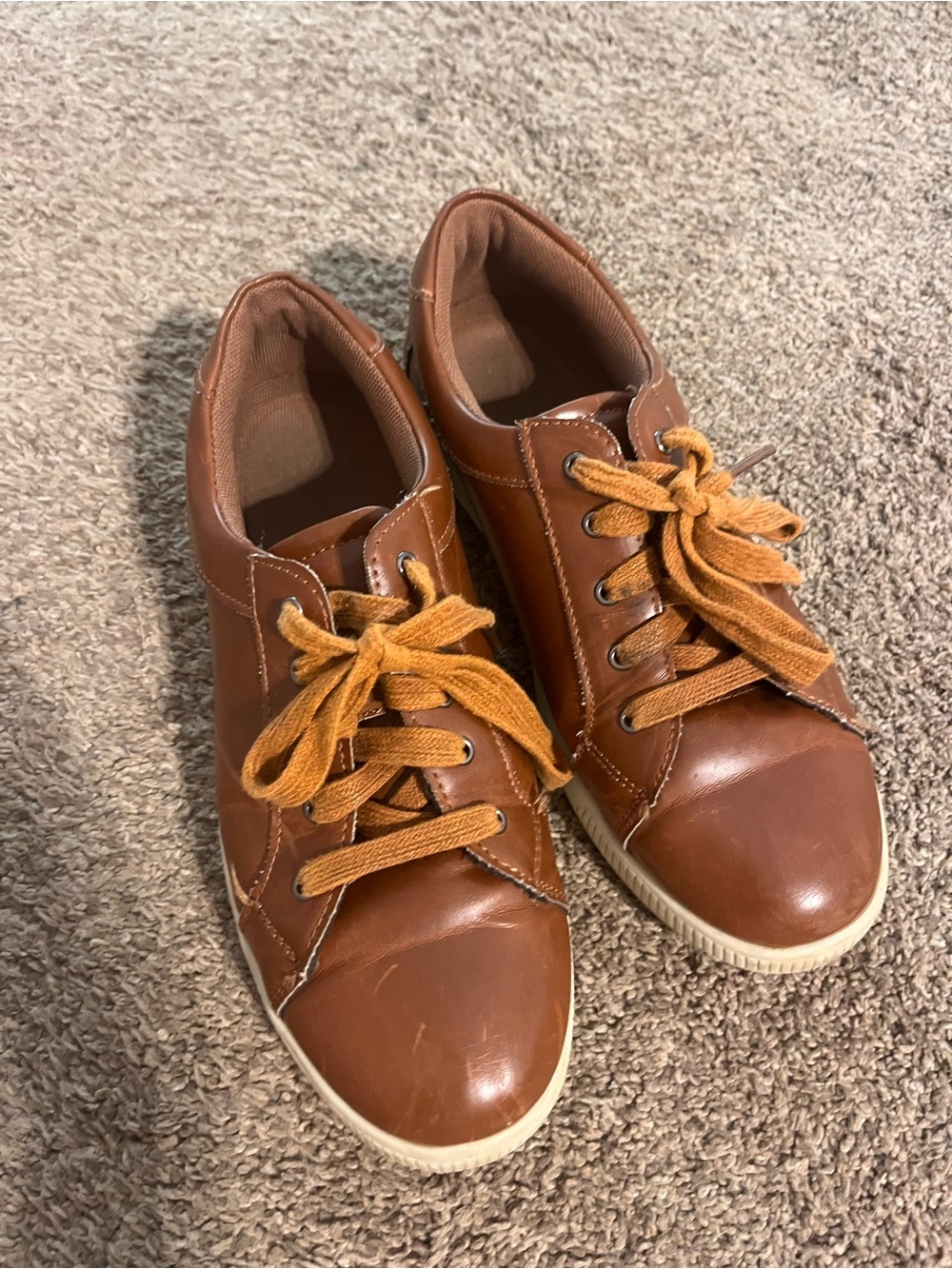 Brown Leather Casual Dress shoes